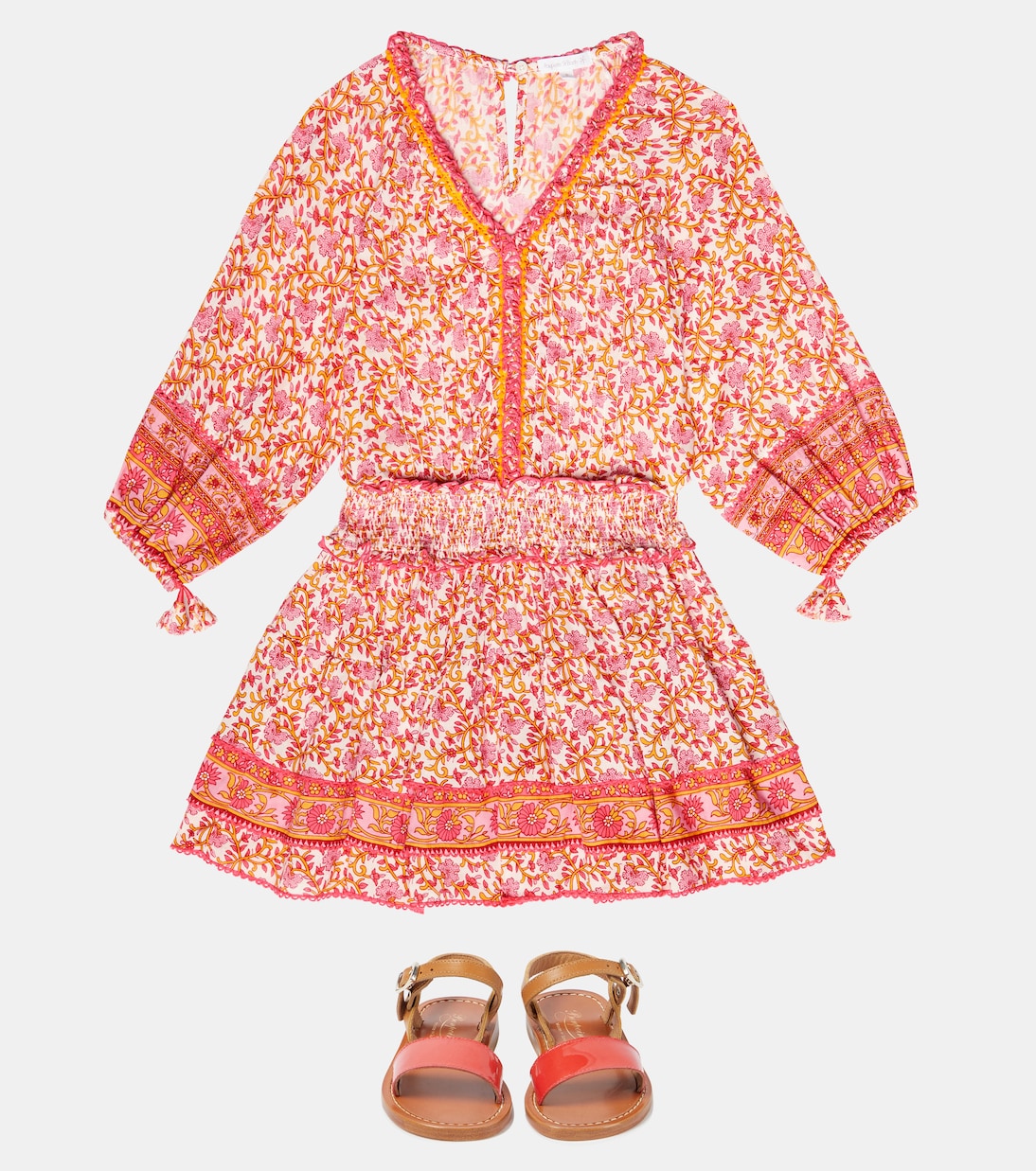Bedrucktes Kleid Ariel | Poupette St Barth Kids