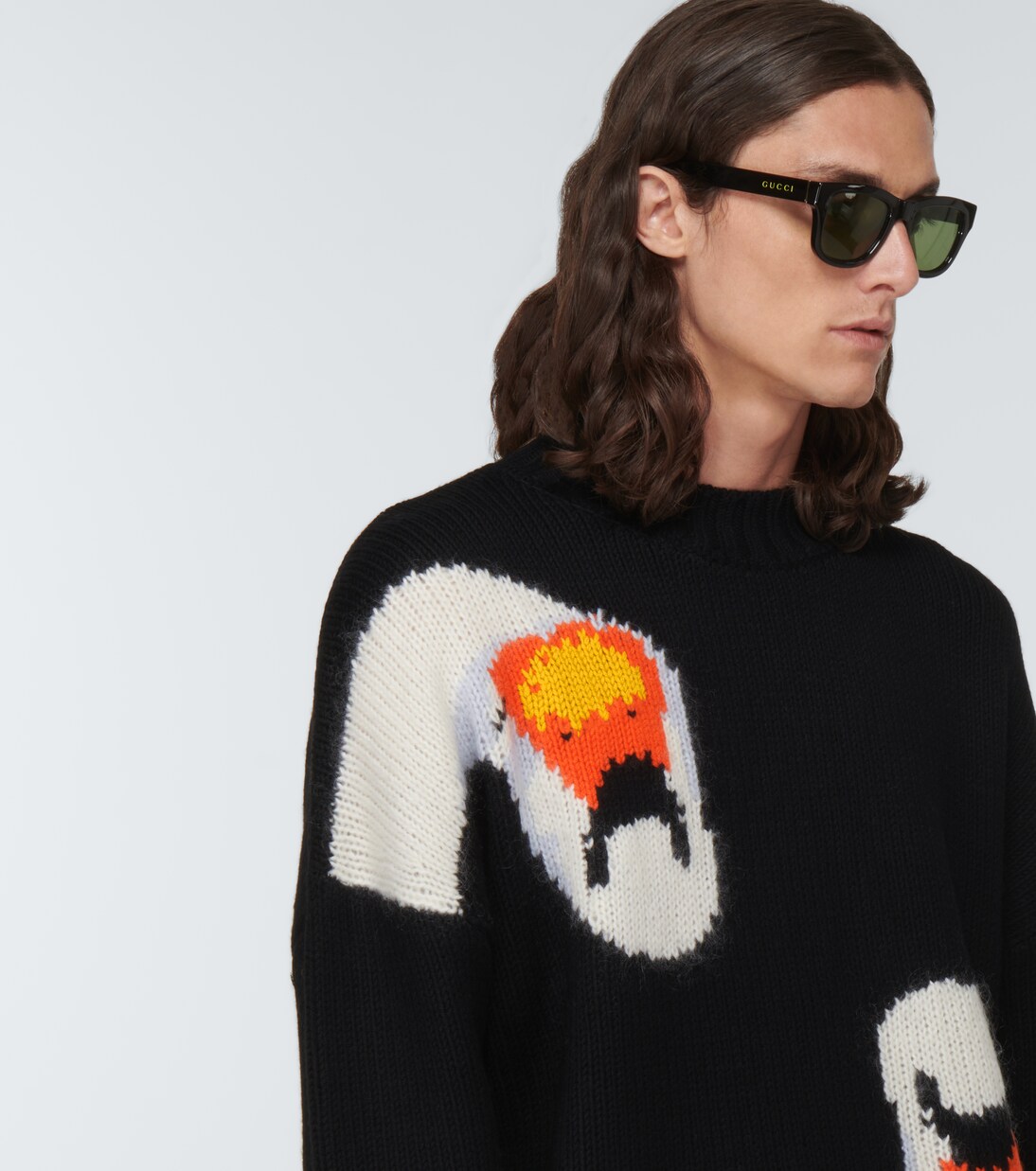 Oversize-Pullover aus Wolle | JW Anderson