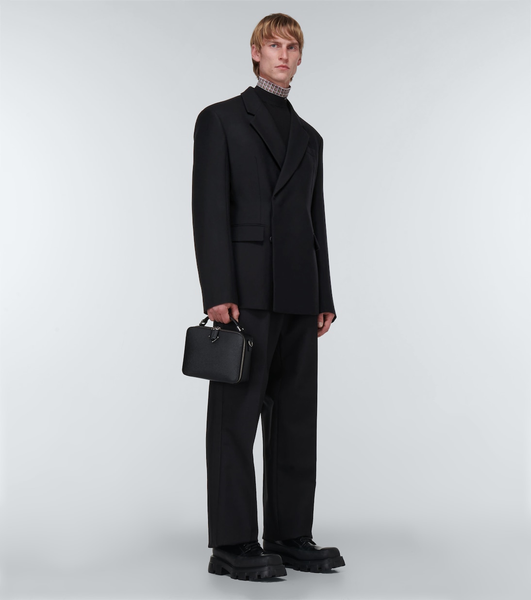 Double-breasted wool blazer | Prada
