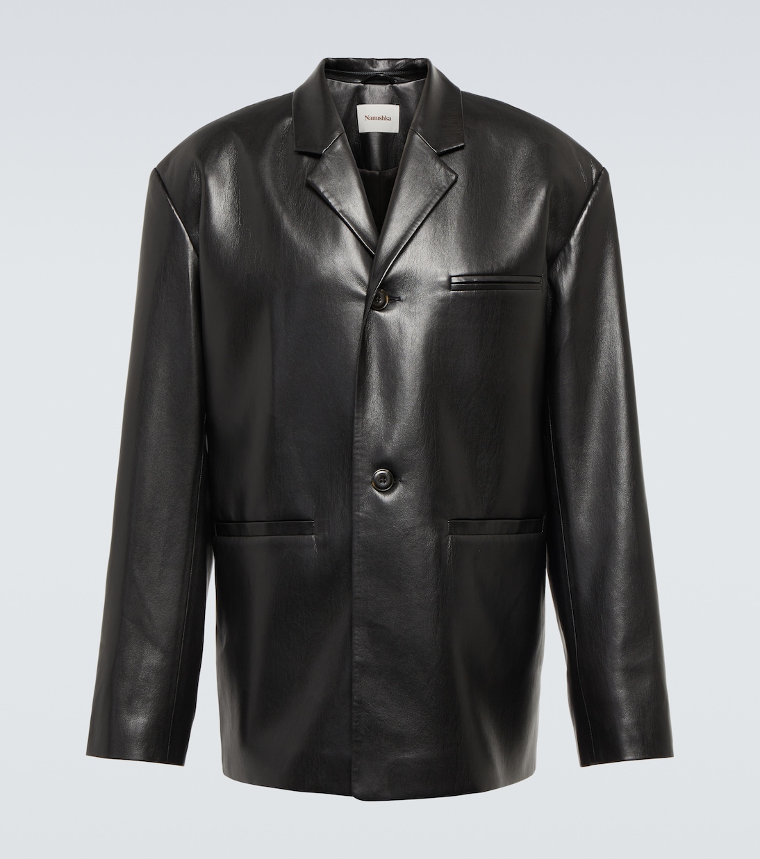 Blazer Sanco aus Lederimitat | Nanushka