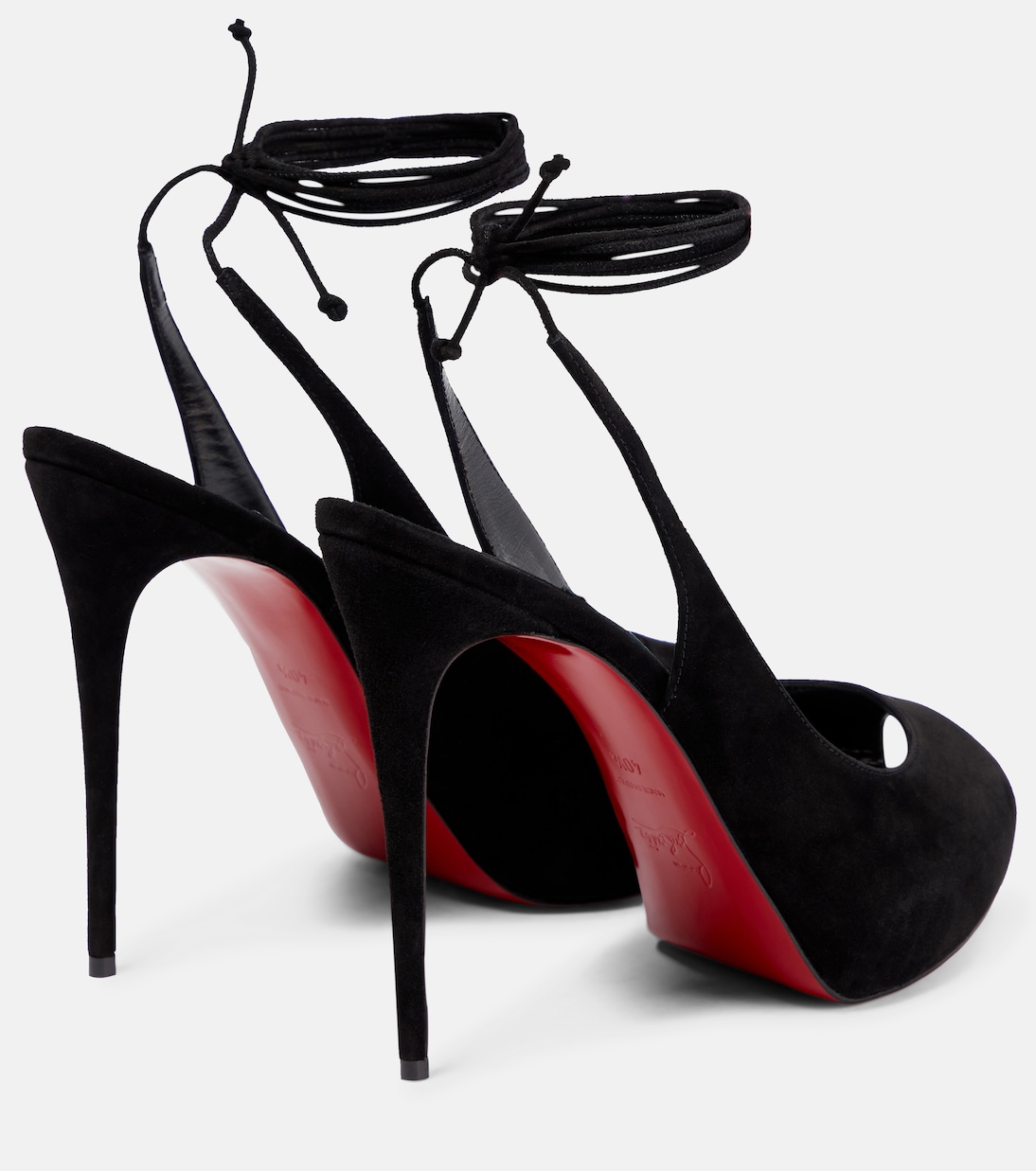 Pumps Lace Up NVP in suede | Christian Louboutin