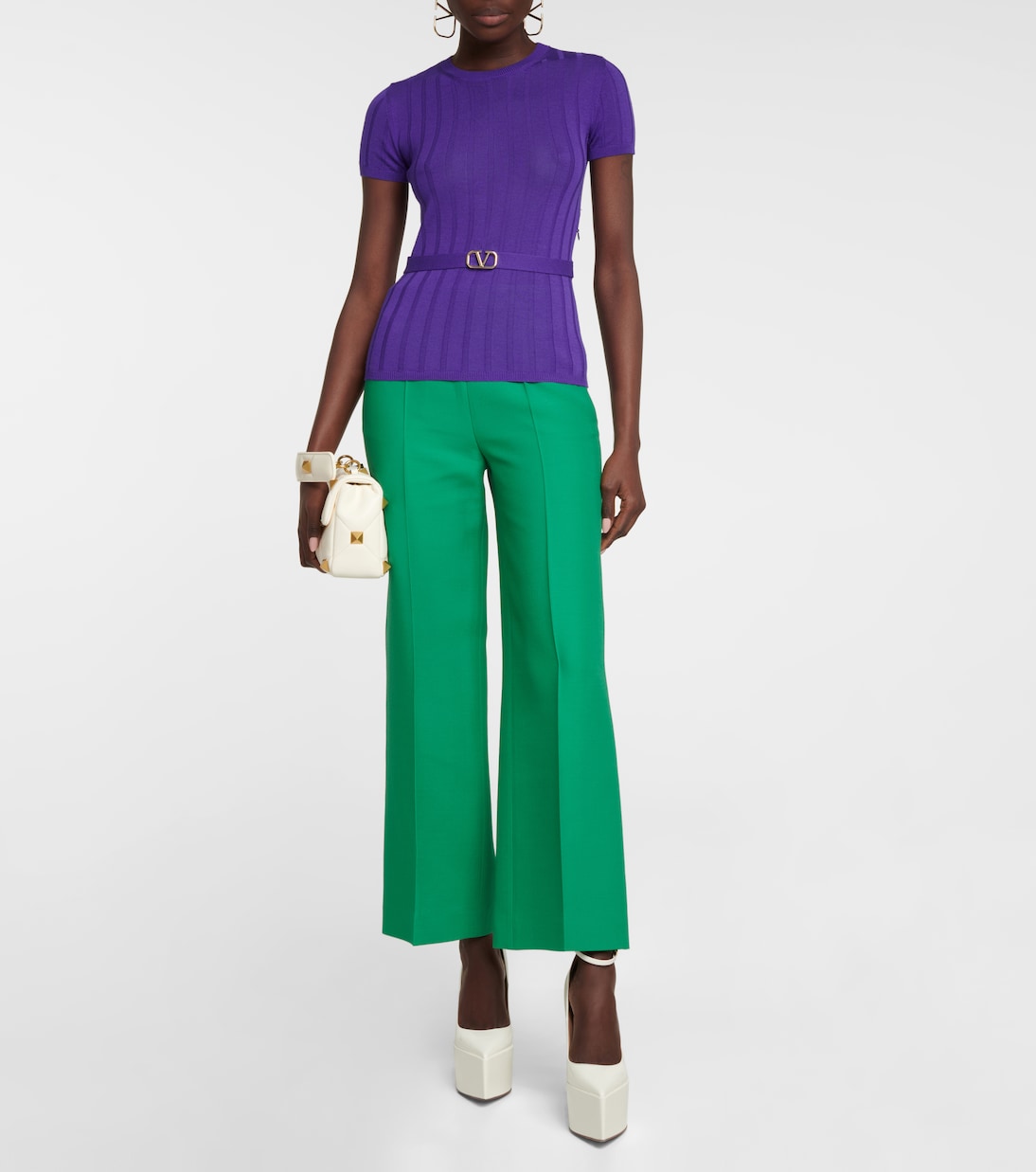 Pantalon ample à taille haute | Valentino