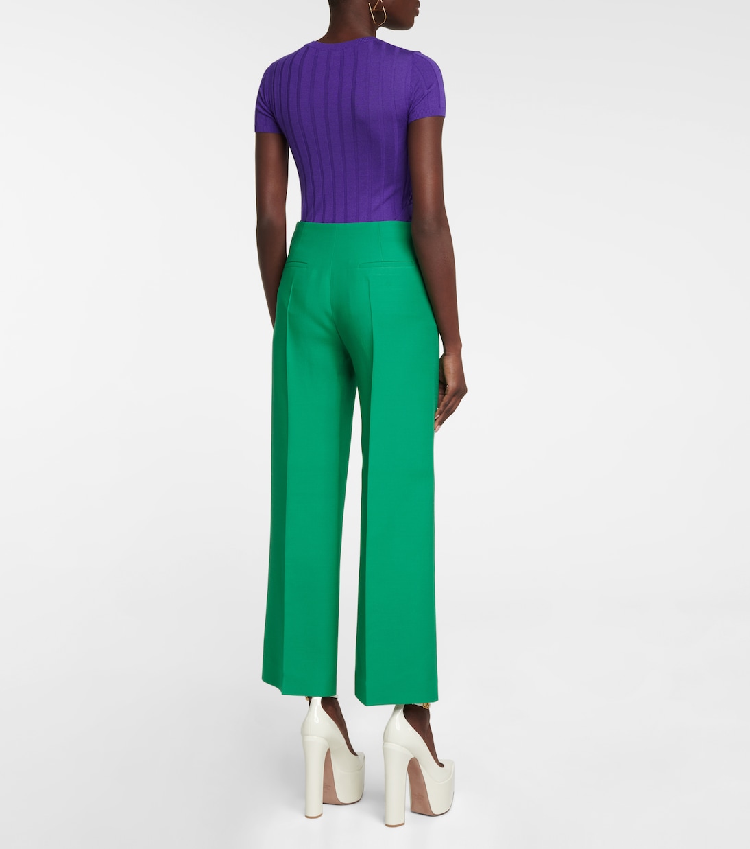 Pantalon ample à taille haute | Valentino