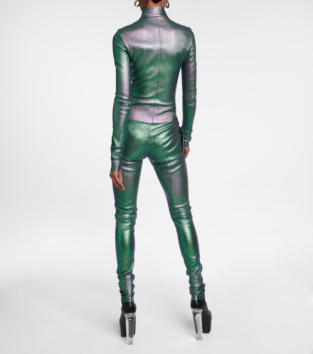 Gary leather-blend jacket | Rick Owens