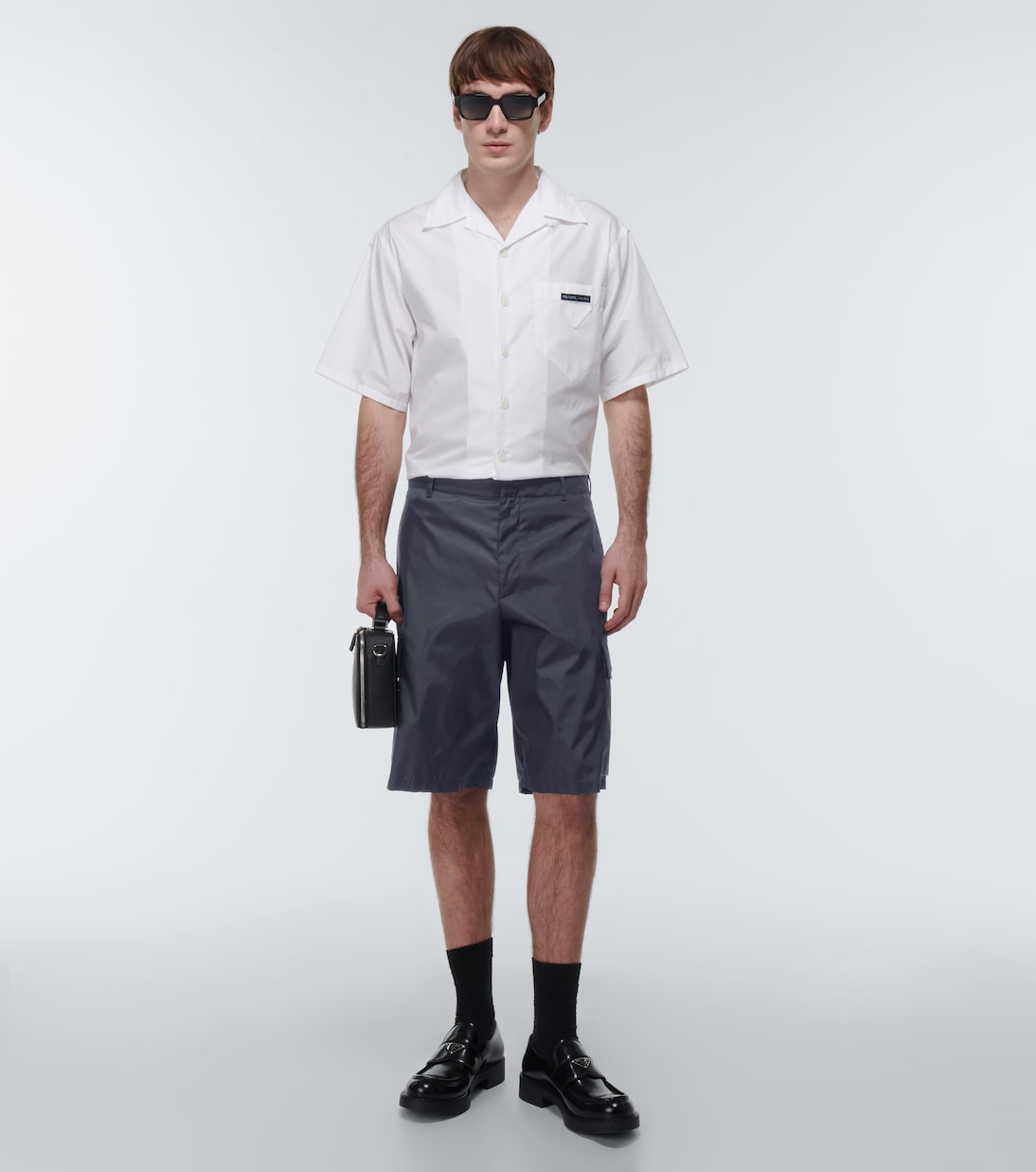 Short en Re-Nylon à taille haute | Prada