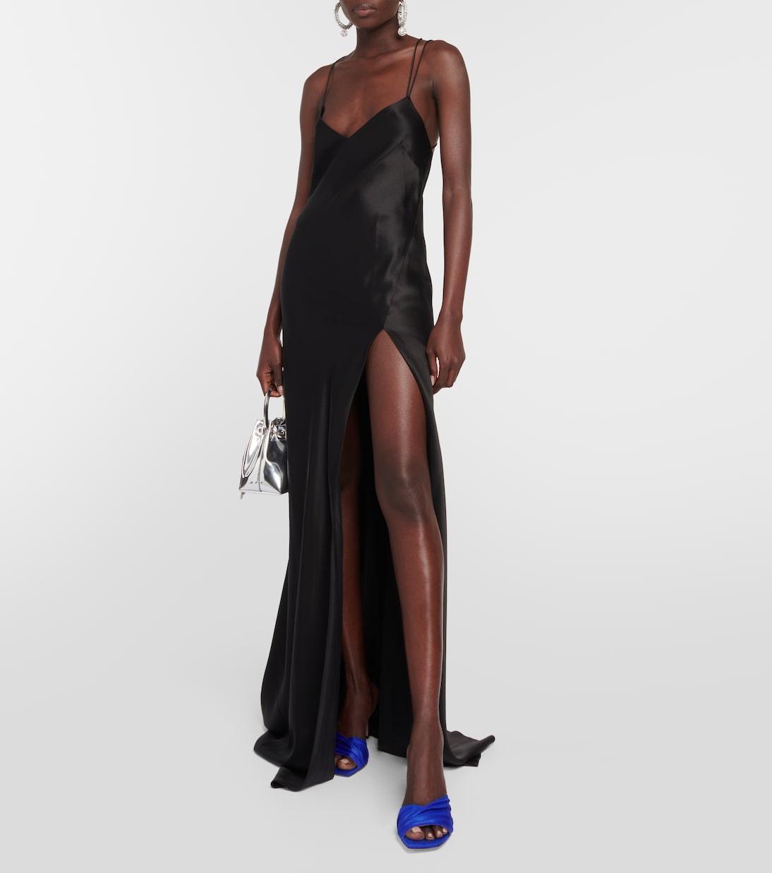 Basil 75 jersey and leather mules | Jimmy Choo