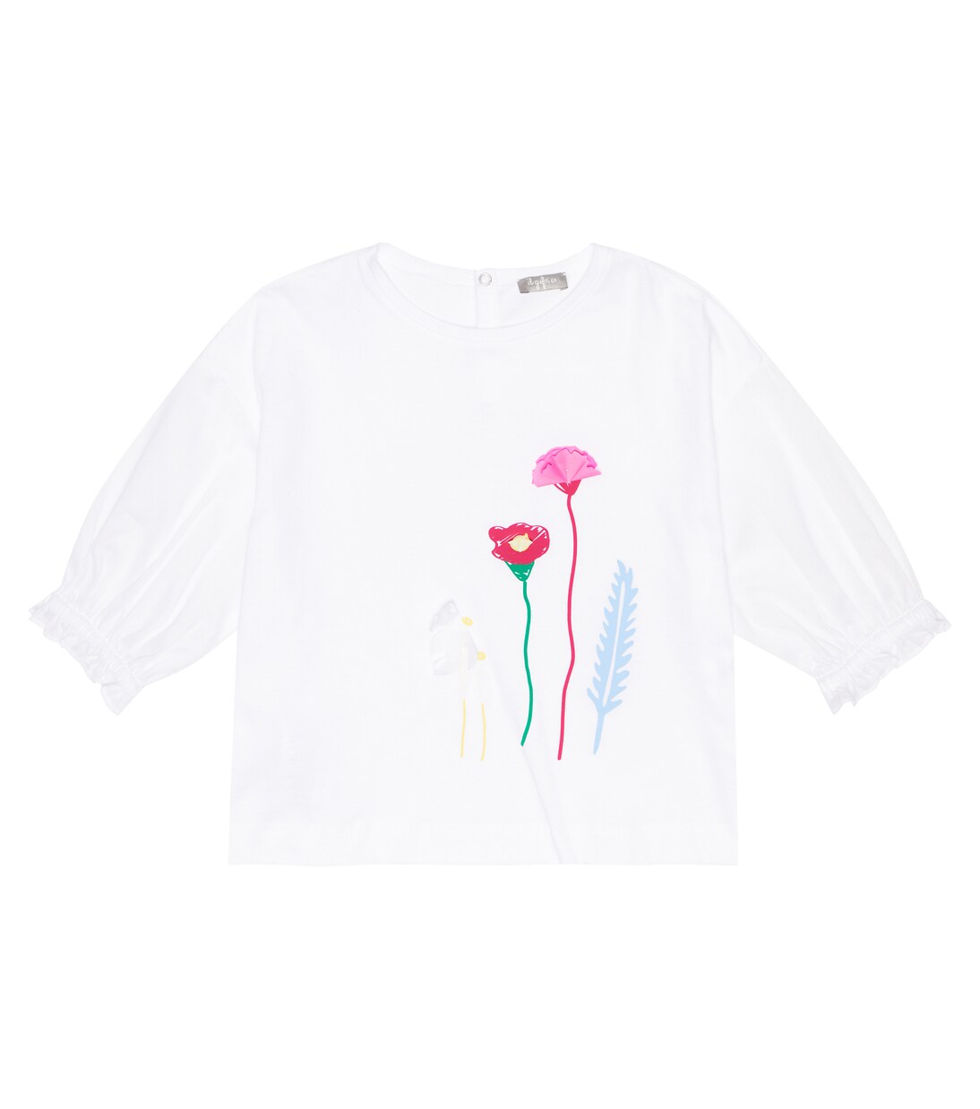 Camicia in cotone a fiori | Il Gufo