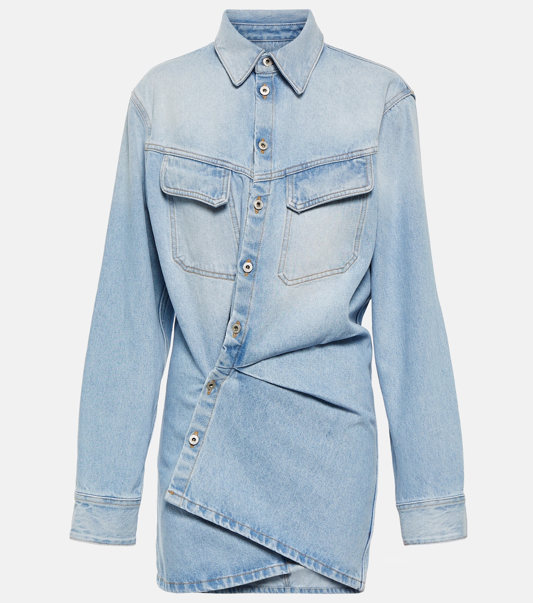 Hemdblusenkleid aus Denim | Off-White