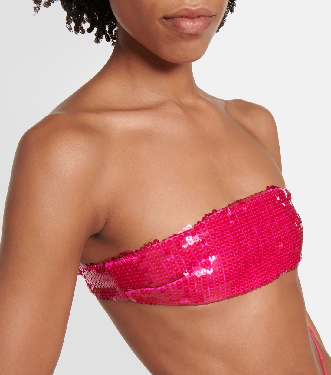 Bra bolero satin cropped top | LaQuan Smith