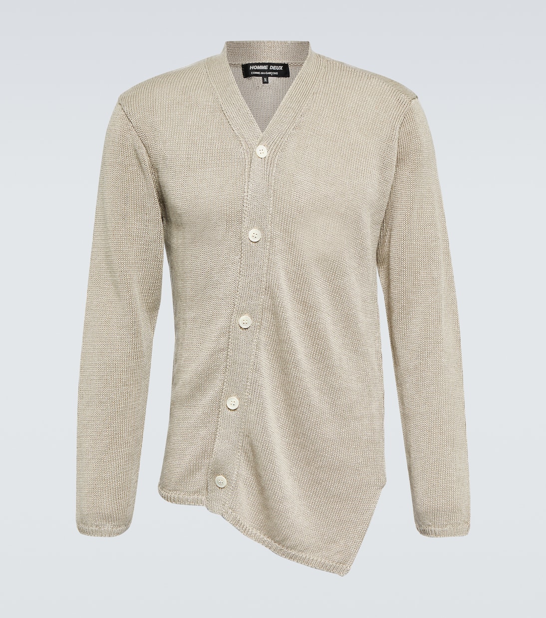 Cárdigan de lino asimétrico | Comme des Garçons Homme Deux