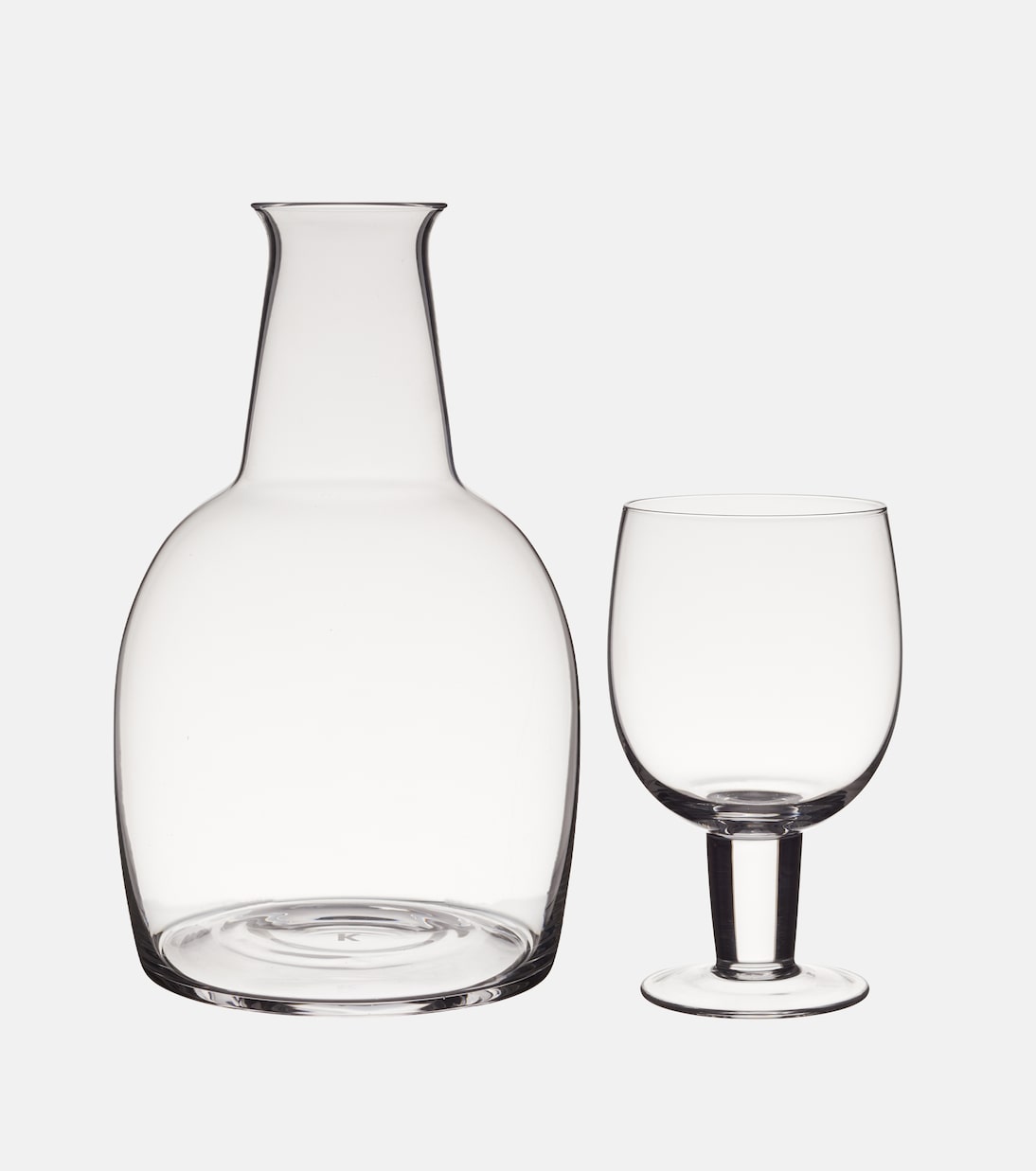 Glass carafe and glass set by Aldo Bakker | Karakter
