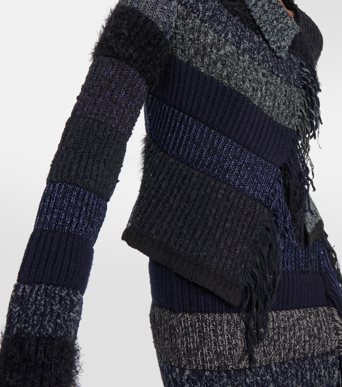 Jersey de algodón con flecos | Acne Studios