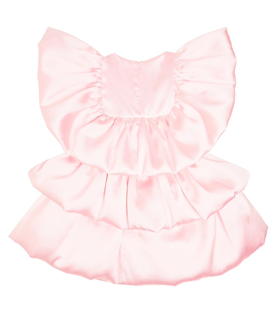 Tiered satin dress | Caroline Bosmans