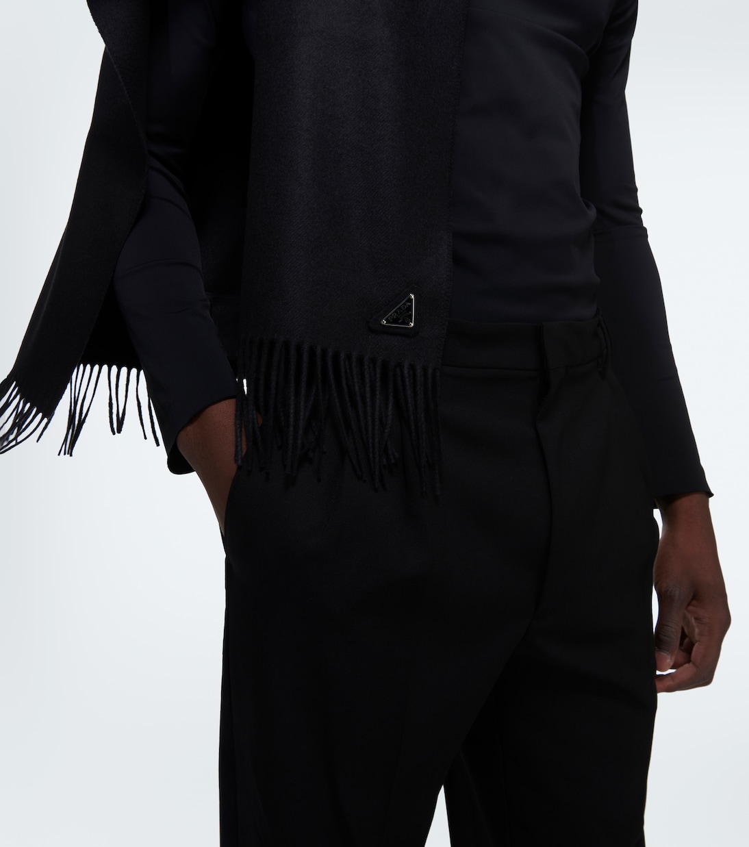 Foulard in seta e cashmere | Prada