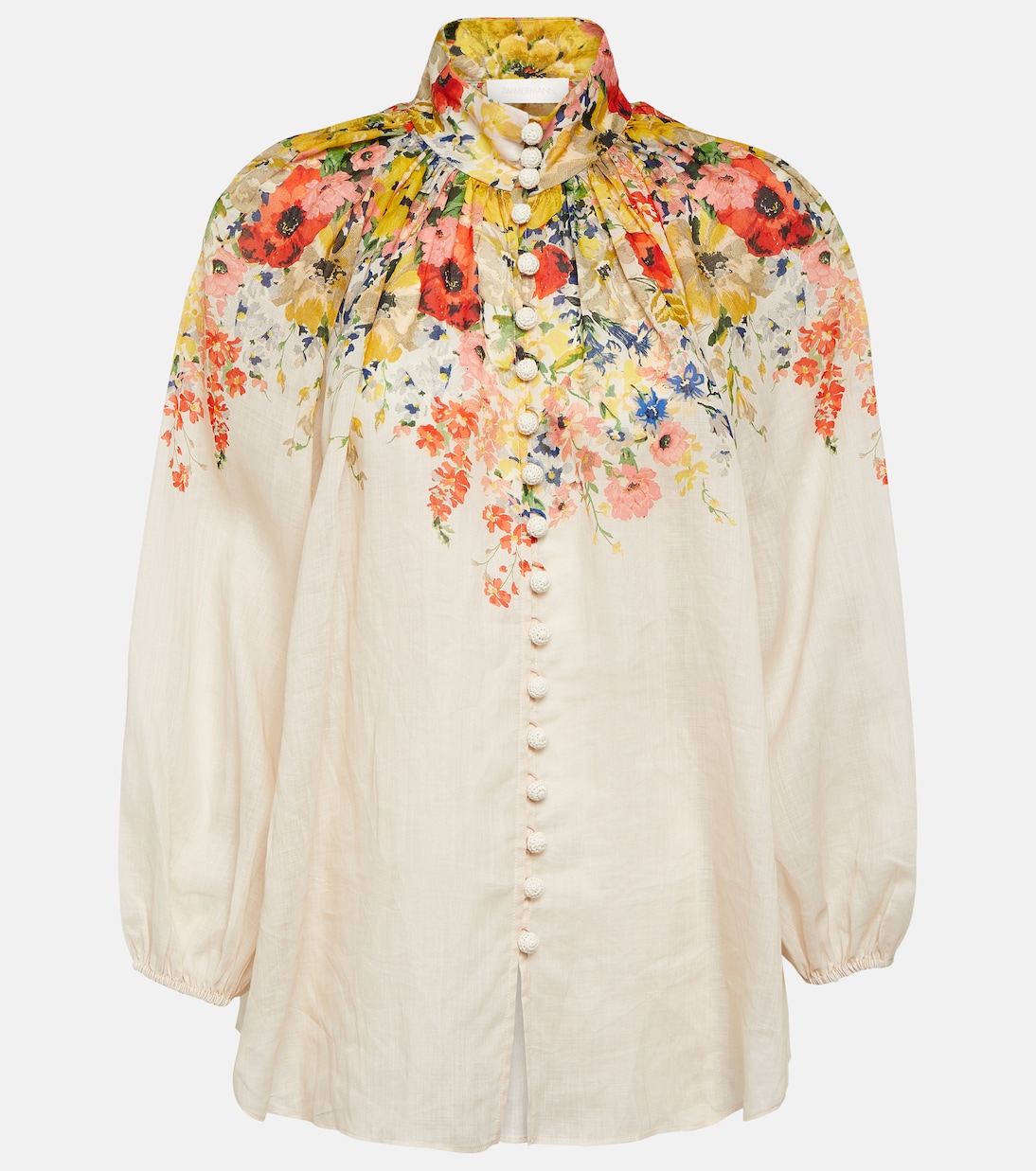 Blouse Andie Billow en ramie | Zimmermann