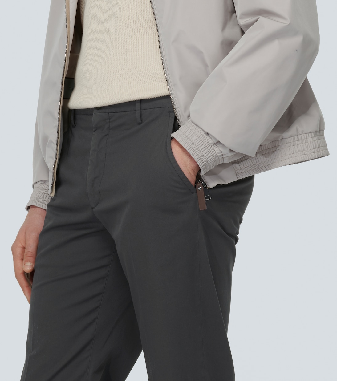 Cotton straight pants | Incotex