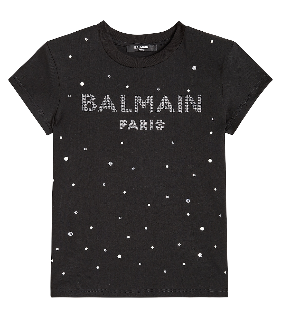 Verziertes T-Shirt aus Baumwoll-Jersey | Balmain Kids