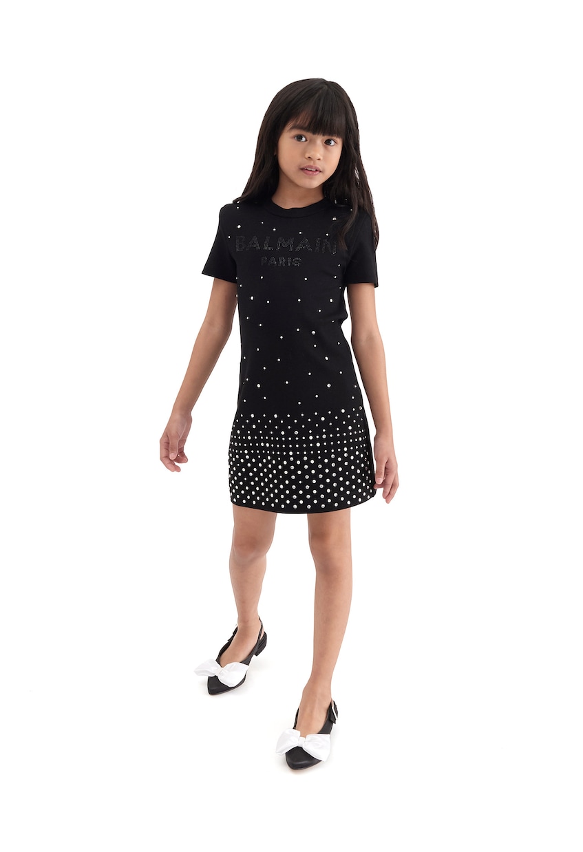 Verziertes T-Shirt aus Baumwoll-Jersey | Balmain Kids