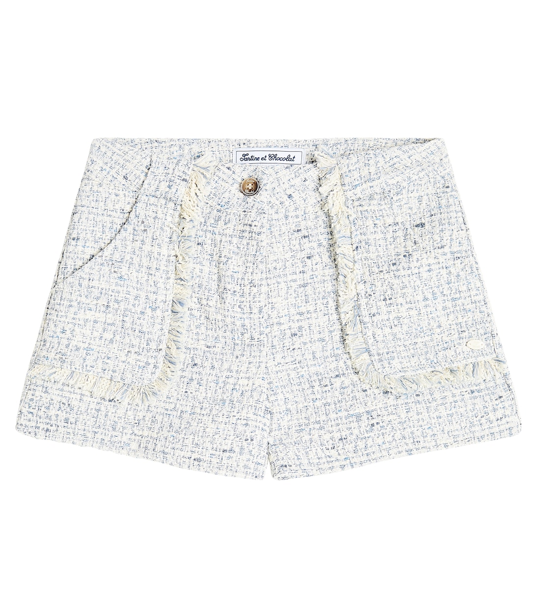 Shorts de tweed con flecos | Tartine et Chocolat