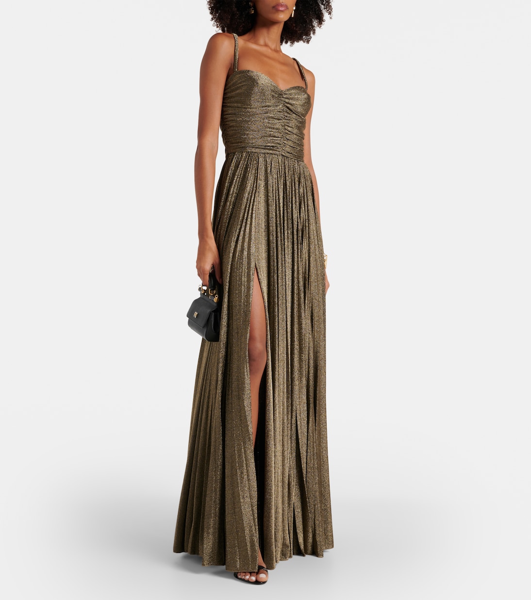Ruched metallic gown | Dolce&Gabbana