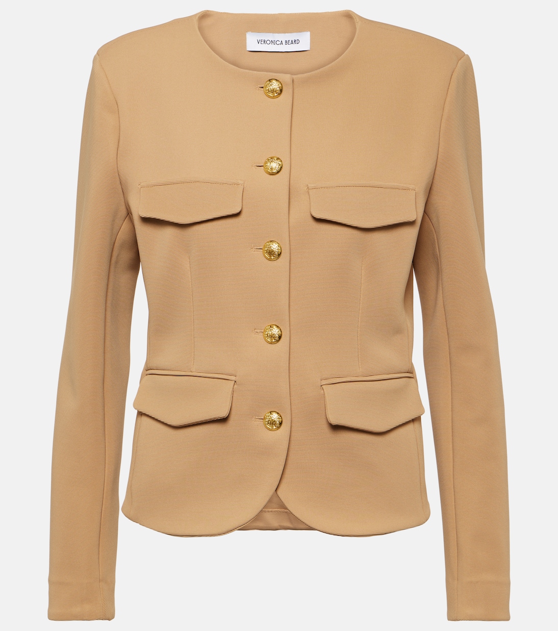 Kensington knit jacket in neutrals - Veronica Beard | Mytheresa