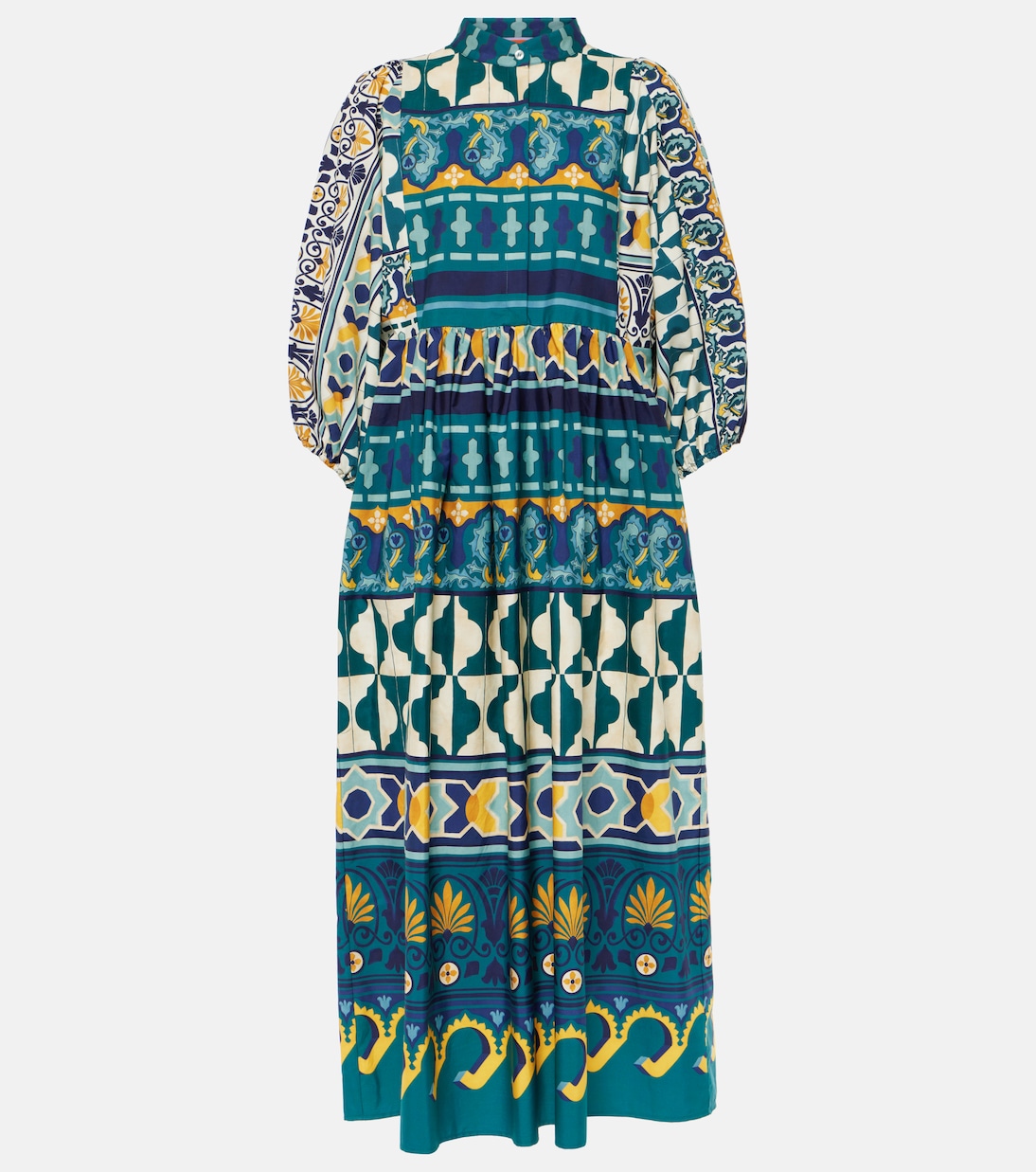Portofino printed cotton maxi dress | La DoubleJ