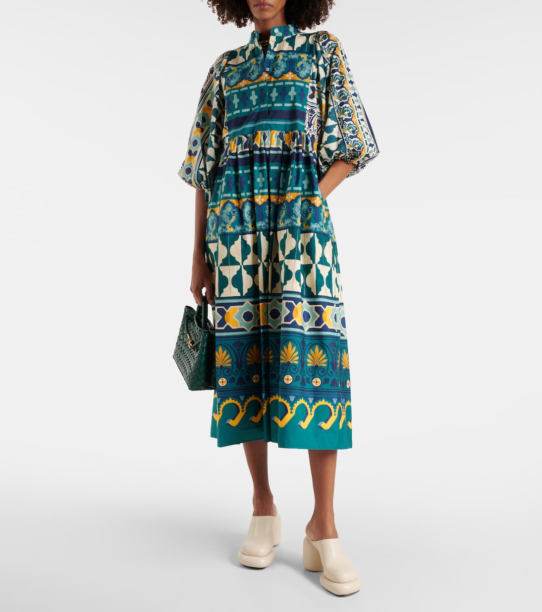 Portofino printed cotton maxi dress | La DoubleJ