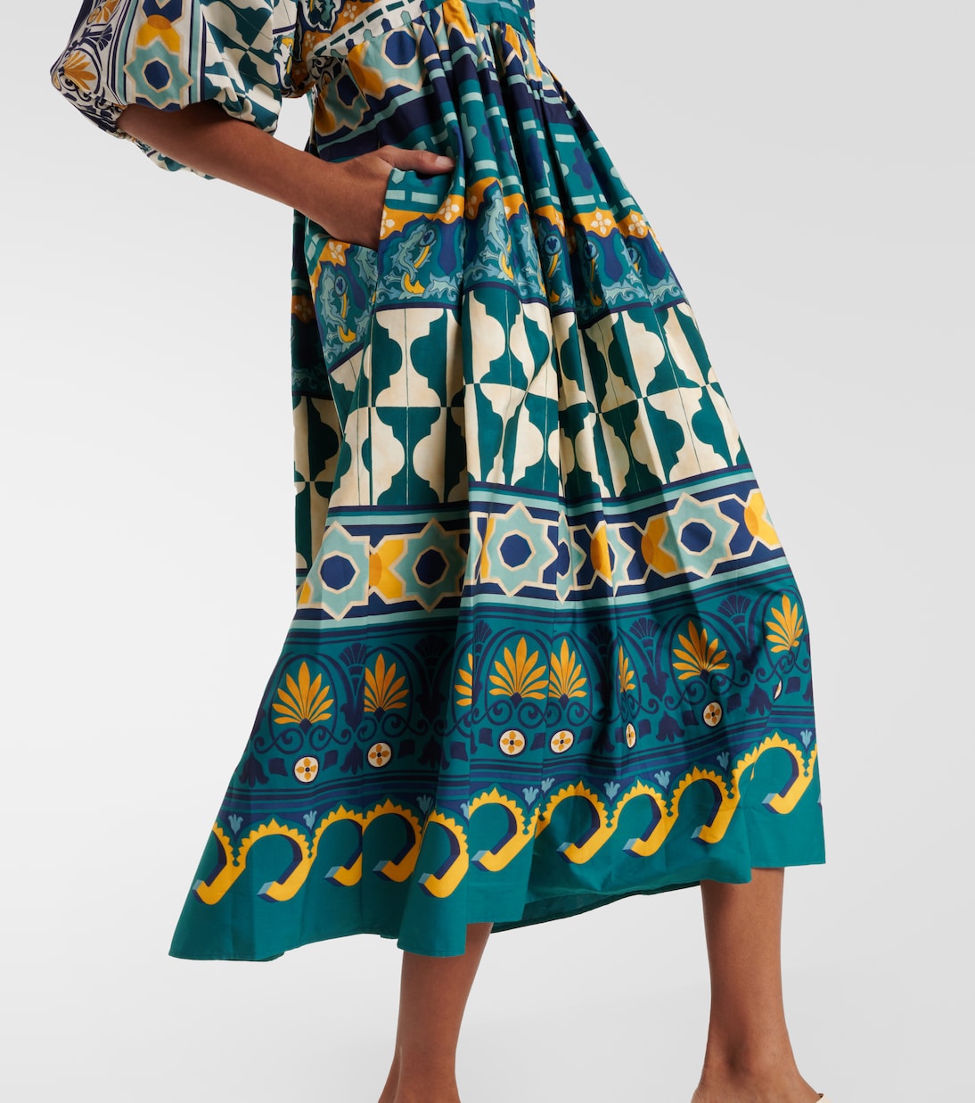 Portofino printed cotton maxi dress | La DoubleJ