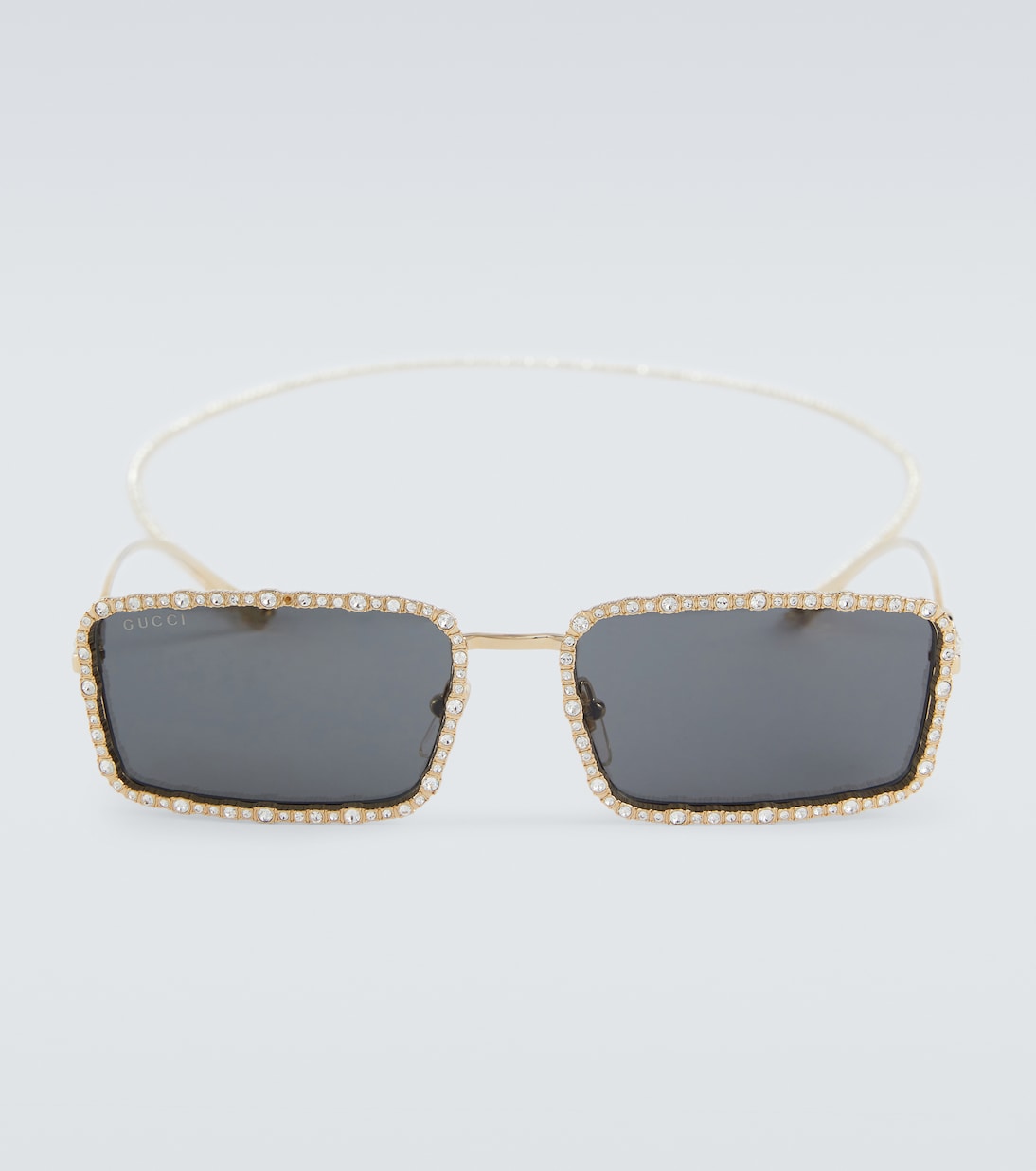 Embellished rectangular sunglasses | Gucci