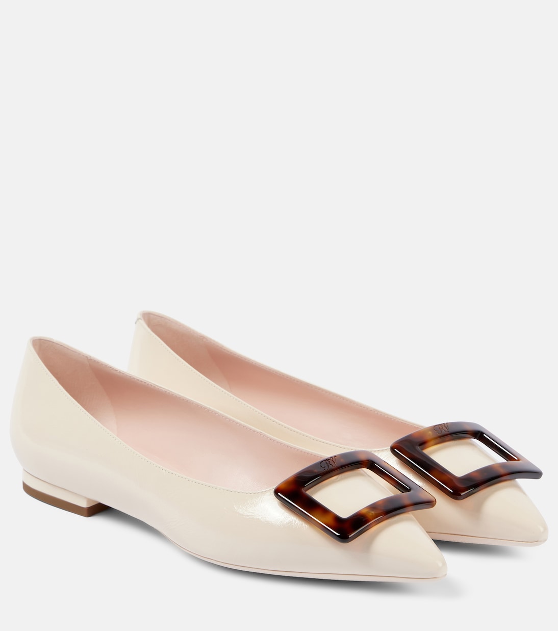 Ballerinas Gommettine Ball aus Leder | Roger Vivier