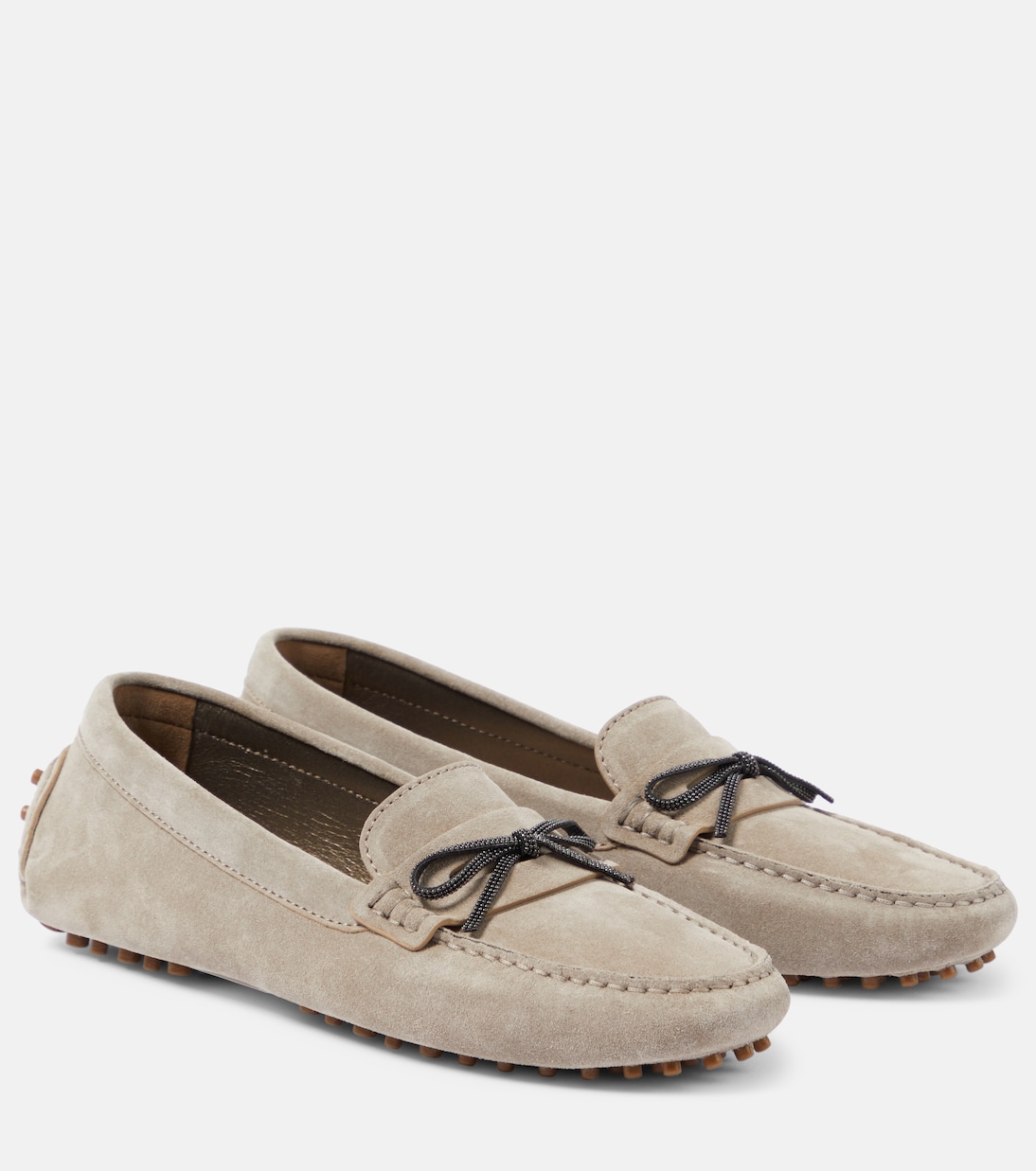 Mokassins Monili aus Veloursleder | Brunello Cucinelli