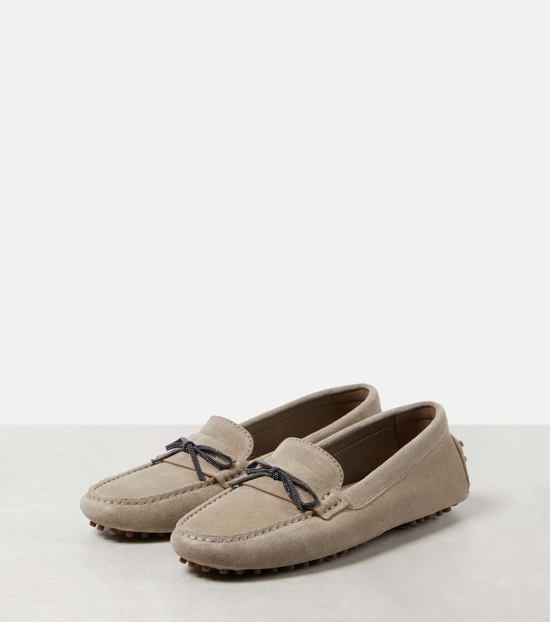 Mokassins Monili aus Veloursleder | Brunello Cucinelli