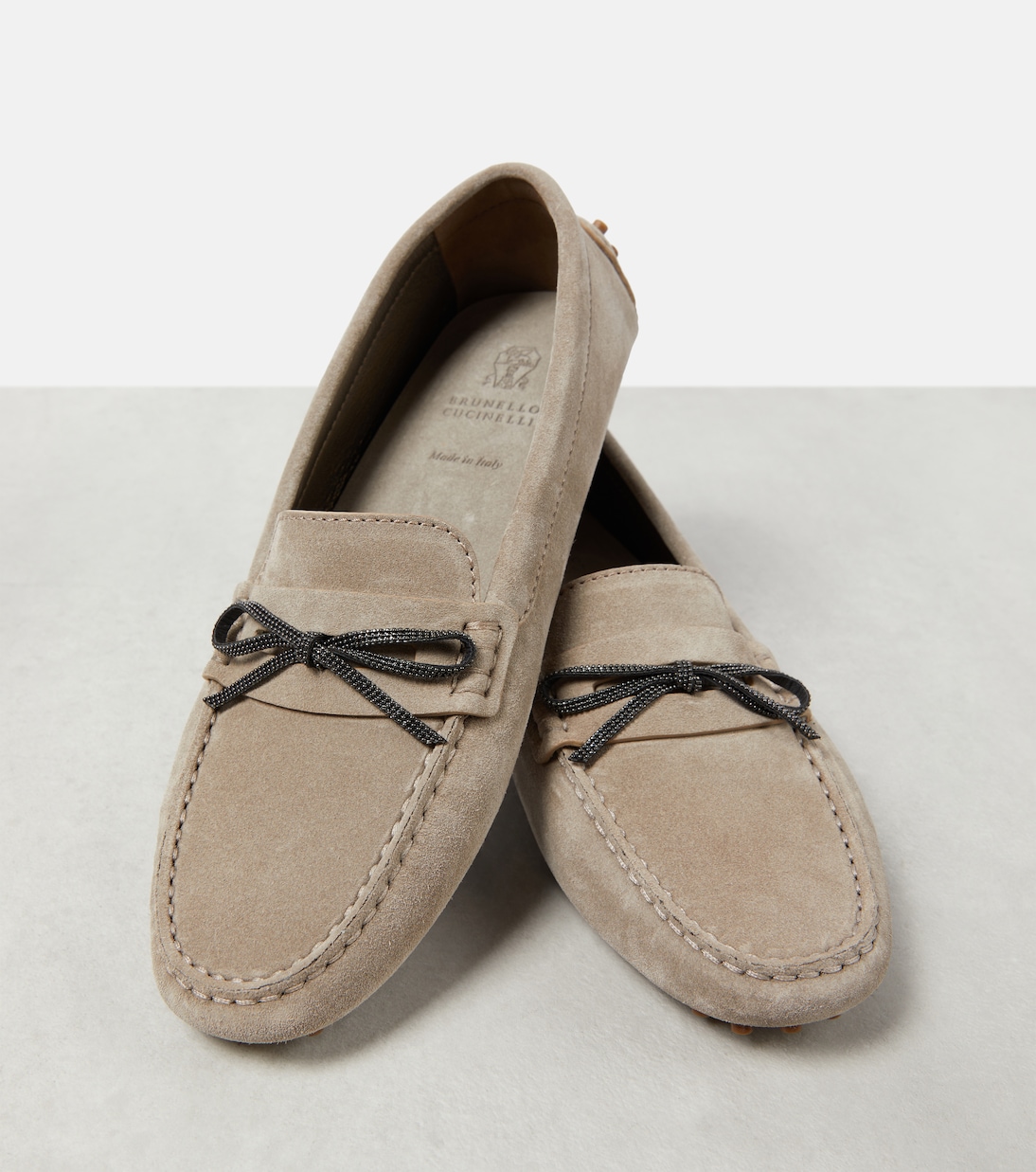 Mokassins Monili aus Veloursleder | Brunello Cucinelli