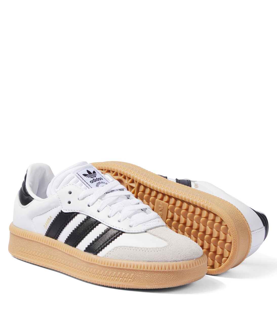 Samba XLG leather sneakers in white Adidas Originals Kids Mytheresa