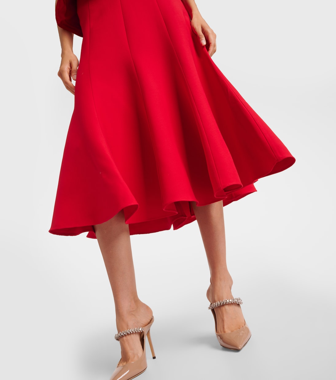Corset wool and silk midi dress | Roland Mouret