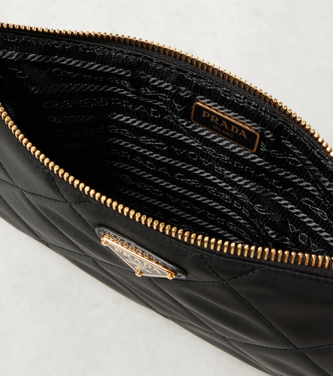 Schultertasche Mini aus Re-Nylon mit Leder | Prada
