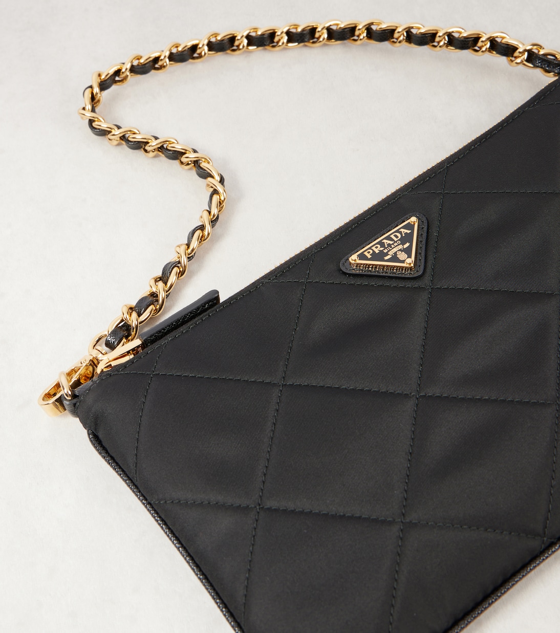 Schultertasche Mini aus Re-Nylon mit Leder | Prada