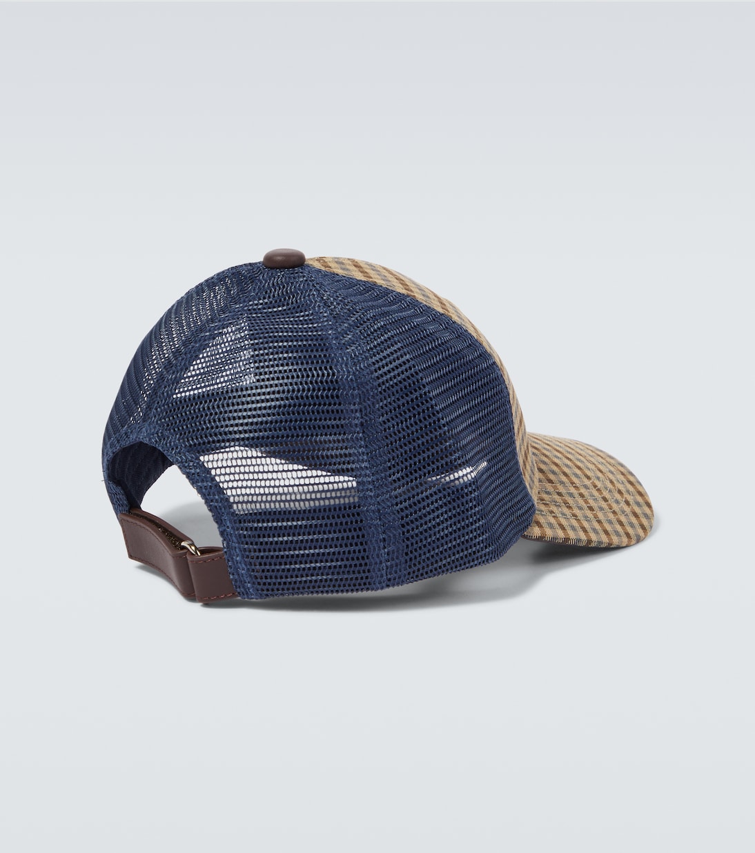 Original monogram checked baseball cap | Wales Bonner