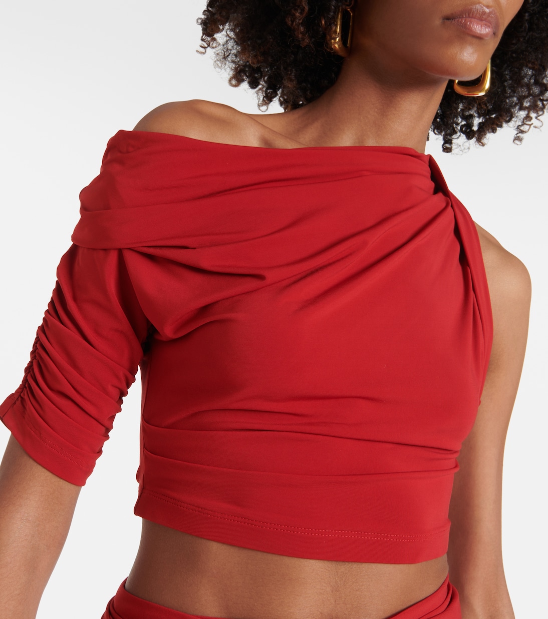 Le Haut Drapeado jersey crop top | Jacquemus