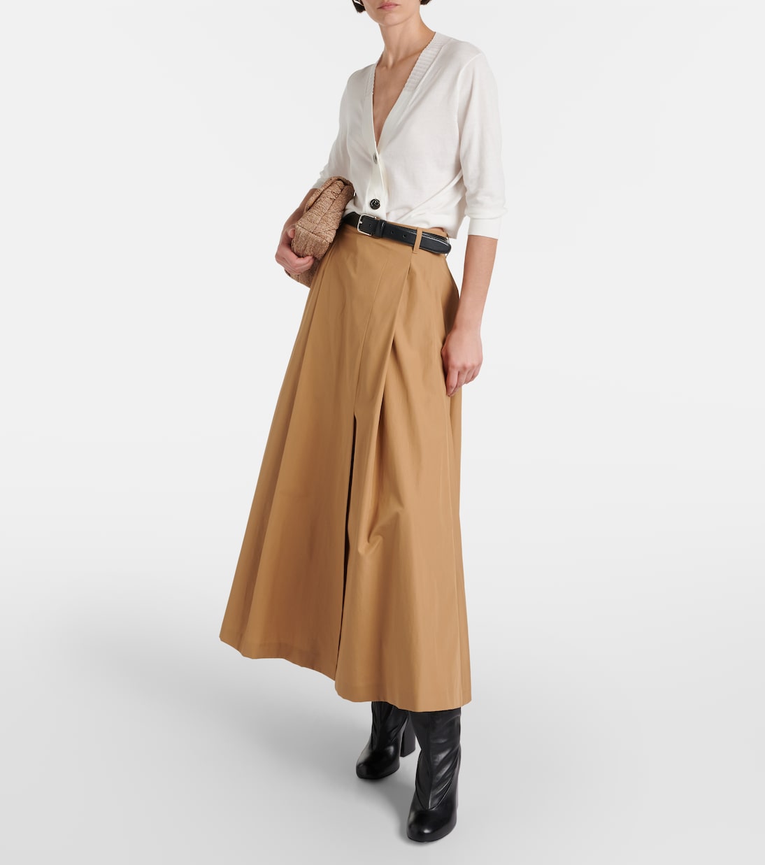 Cropped cotton cardigan | Tory Burch