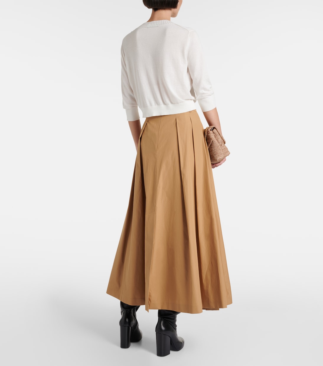 Cropped cotton cardigan | Tory Burch