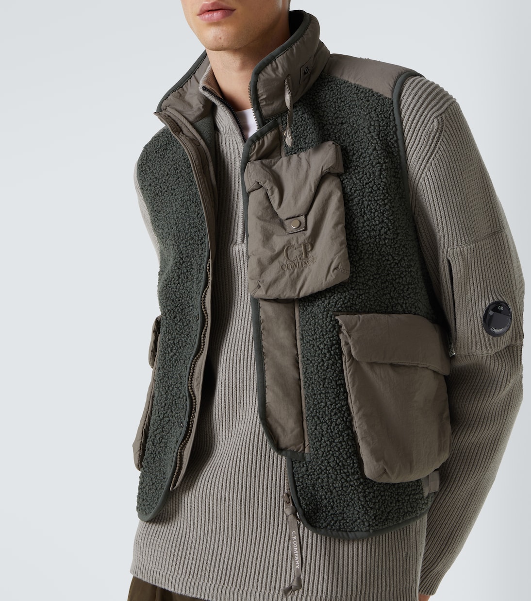 Weste aus Teddyfleece | C.P. Company