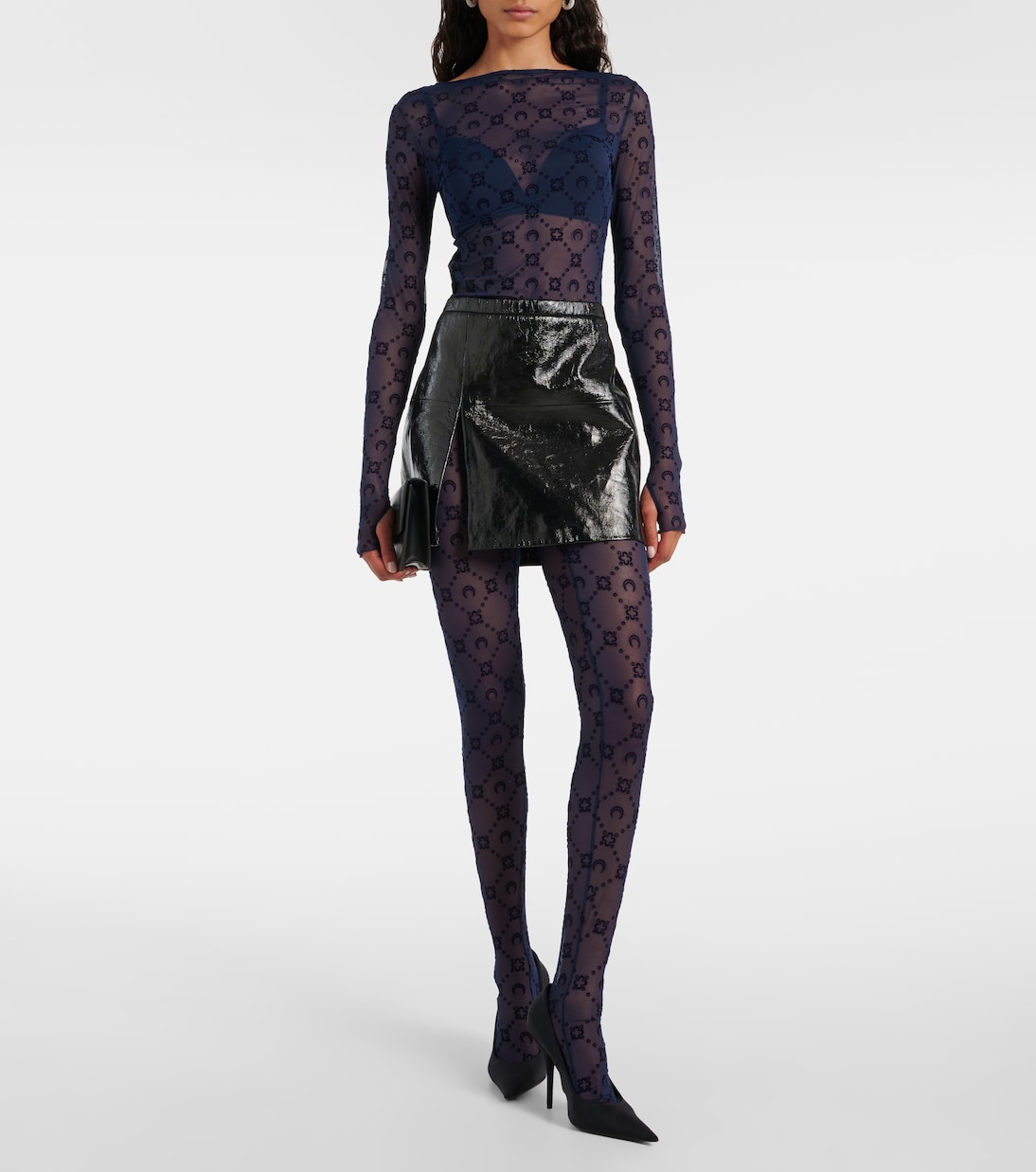 Moon mesh crop top | Marine Serre