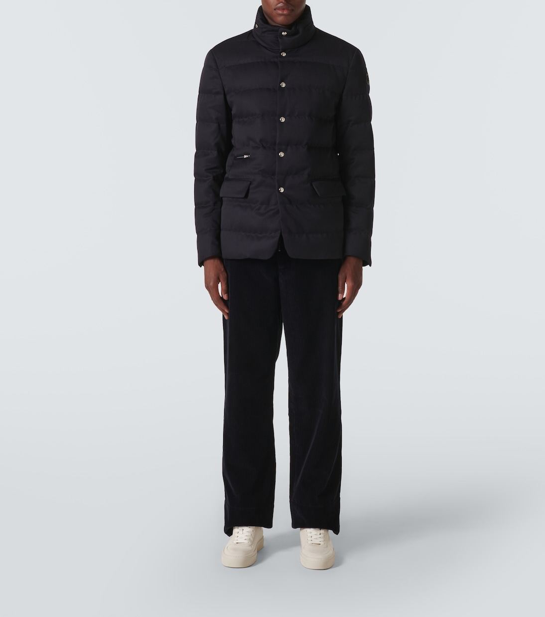 Bess quilted wool gabardine down jacket | Moncler