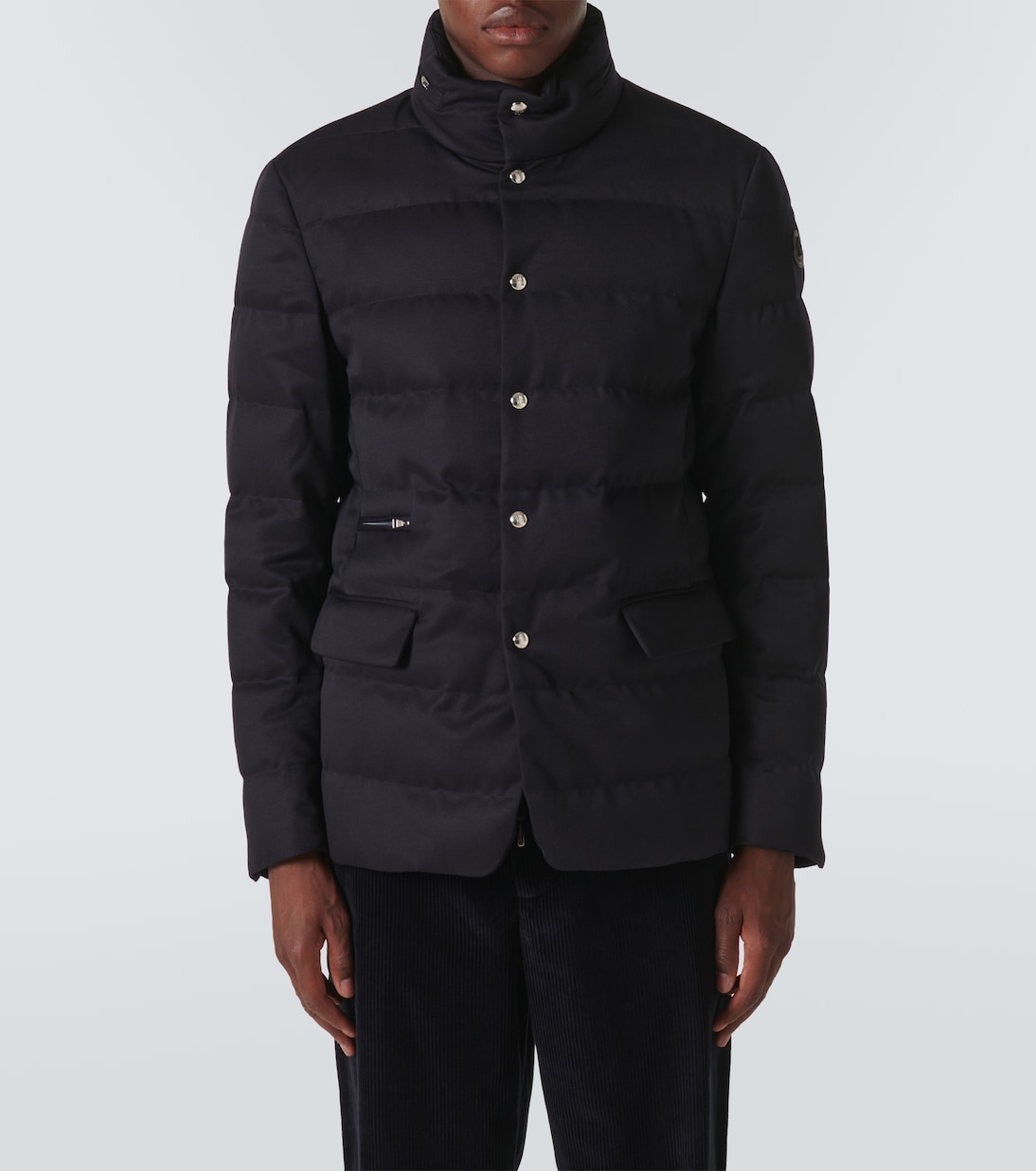 Bess quilted wool gabardine down jacket | Moncler
