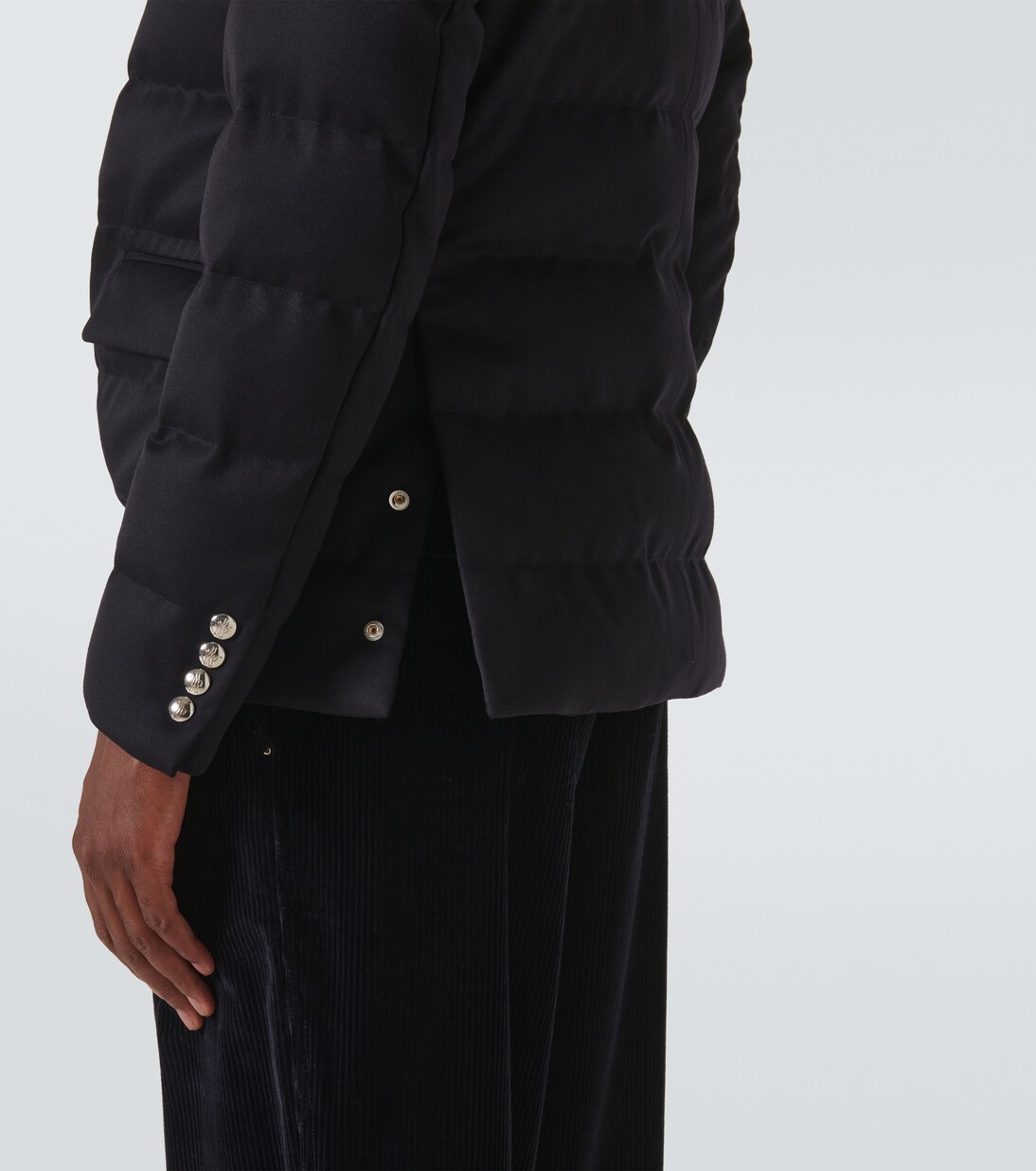 Bess quilted wool gabardine down jacket | Moncler