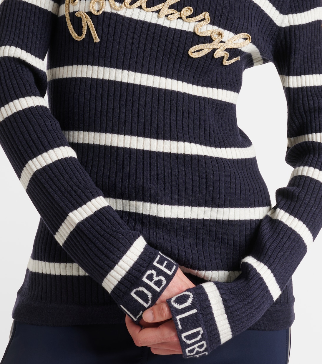 Dolcevita Mimi a righe con logo | Goldbergh