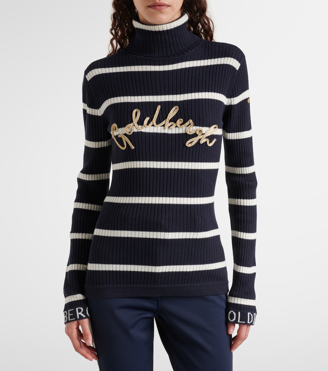 Dolcevita Mimi a righe con logo | Goldbergh