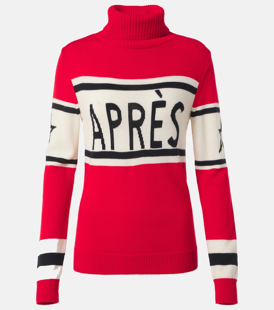 Après intarsia wool turtleneck sweater | Perfect Moment