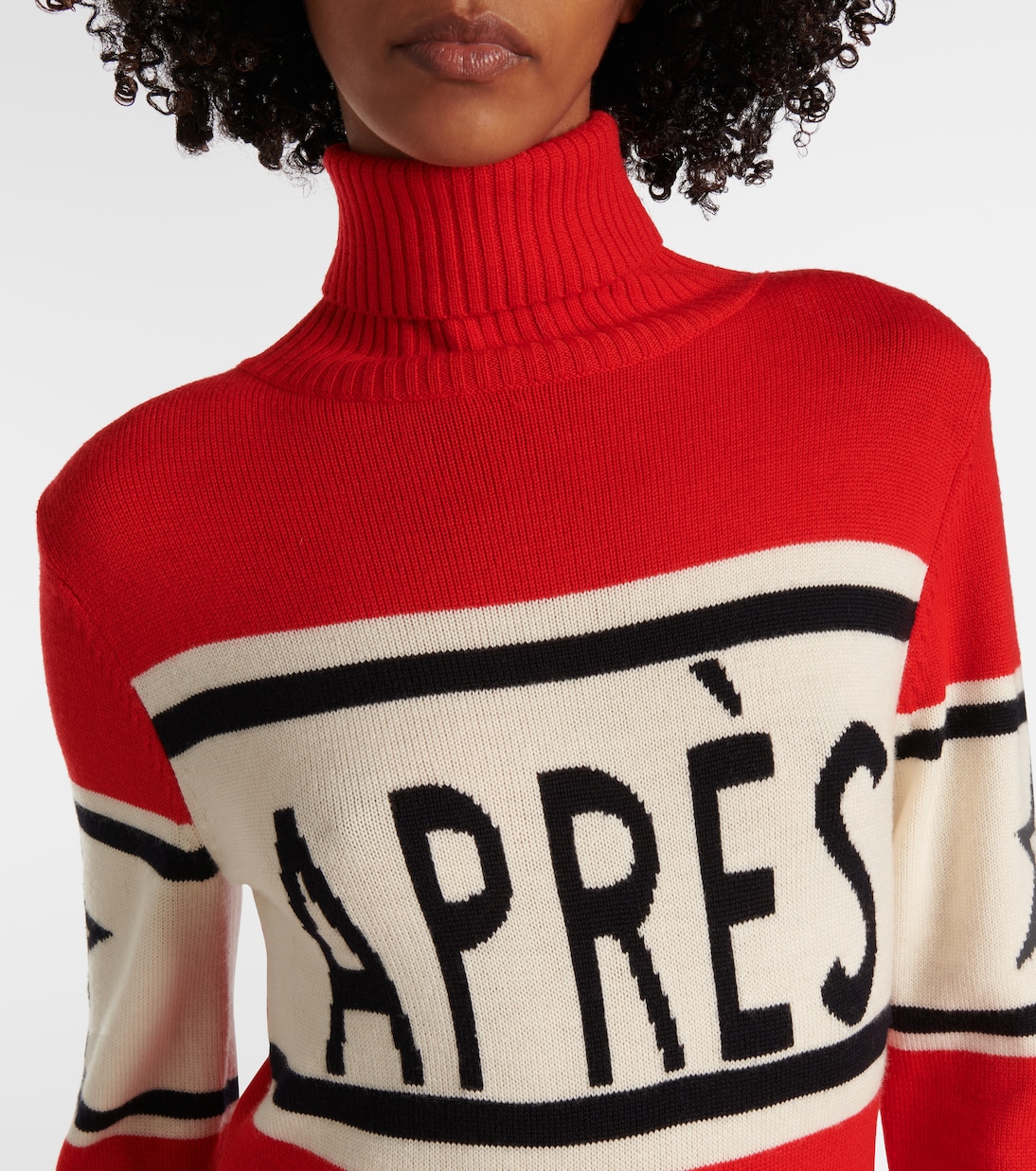 Après intarsia wool turtleneck sweater | Perfect Moment